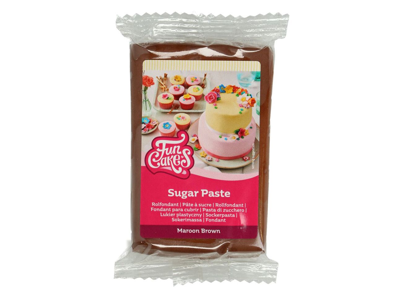 Funcakes - Fondant - Maroon Brown - Dunkelbraun 250g