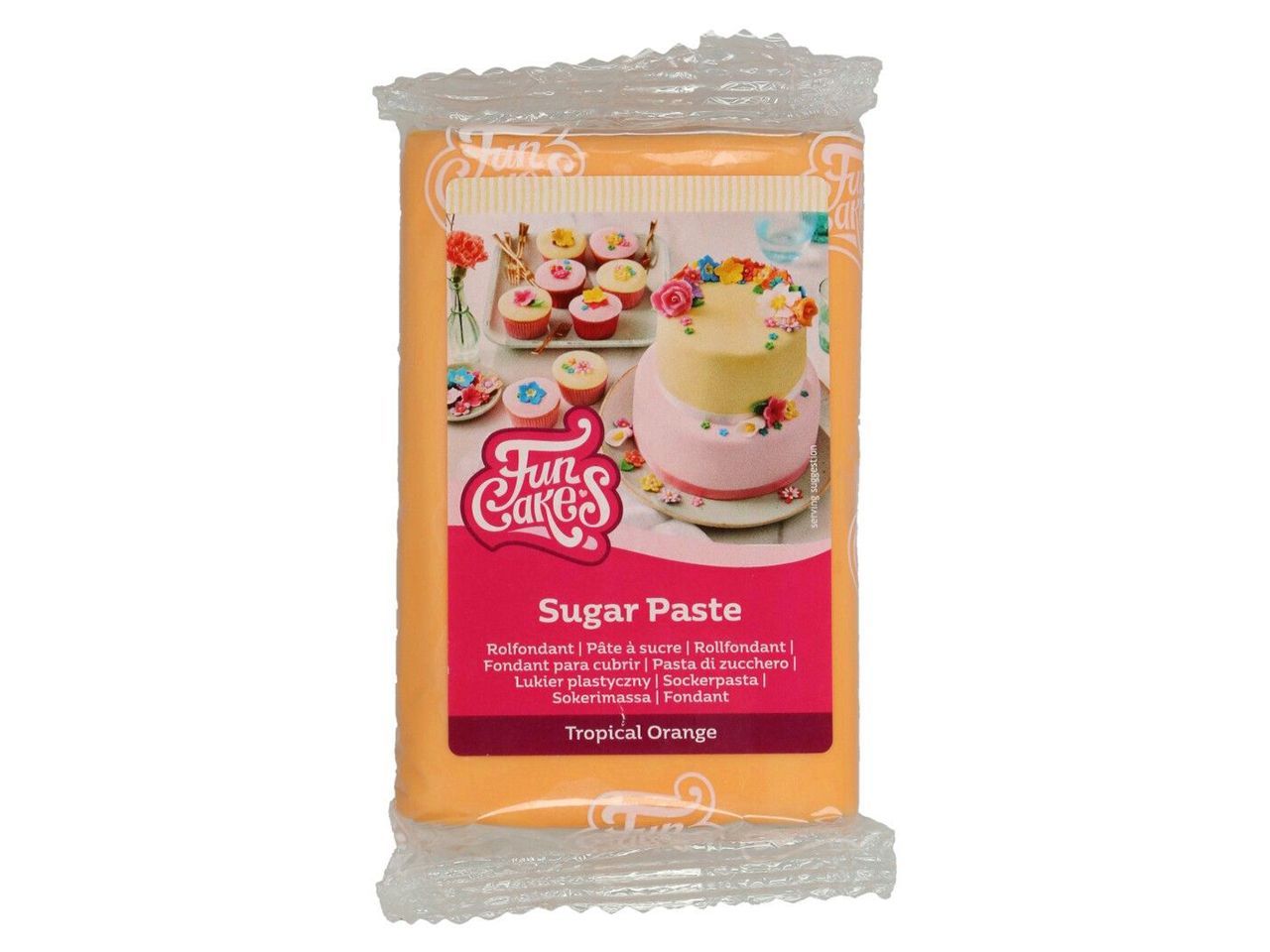 Funcakes - Fondant -  Tropical Orange 250g