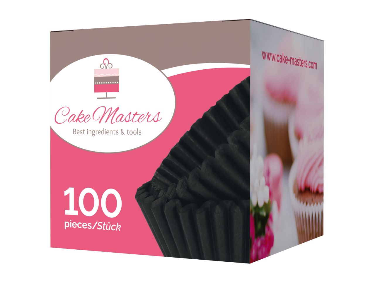 CM Pralinenkapseln 25mm schwarz 100 Stück
