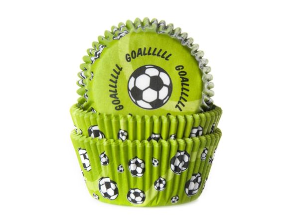 Cupcakes Cups - Fußbälle 50 stk.