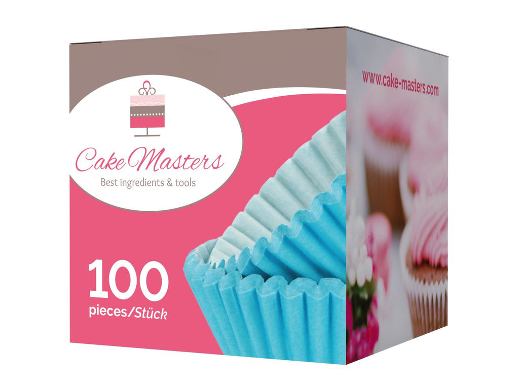 CM Pralinenkapseln 25mm Türkis 100 Stück