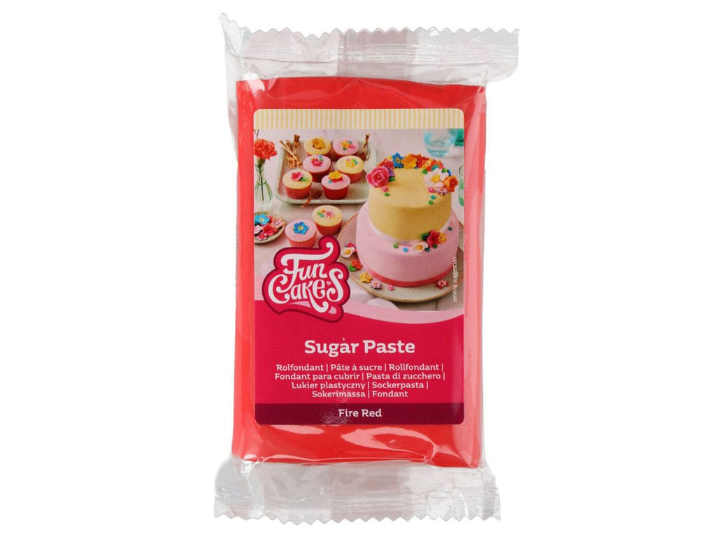 Funcakes - Fondant - Fire Red - Rot 250g
