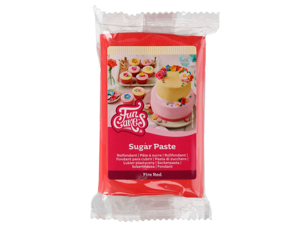 Funcakes - Fondant - Fire Red - Rot 250g