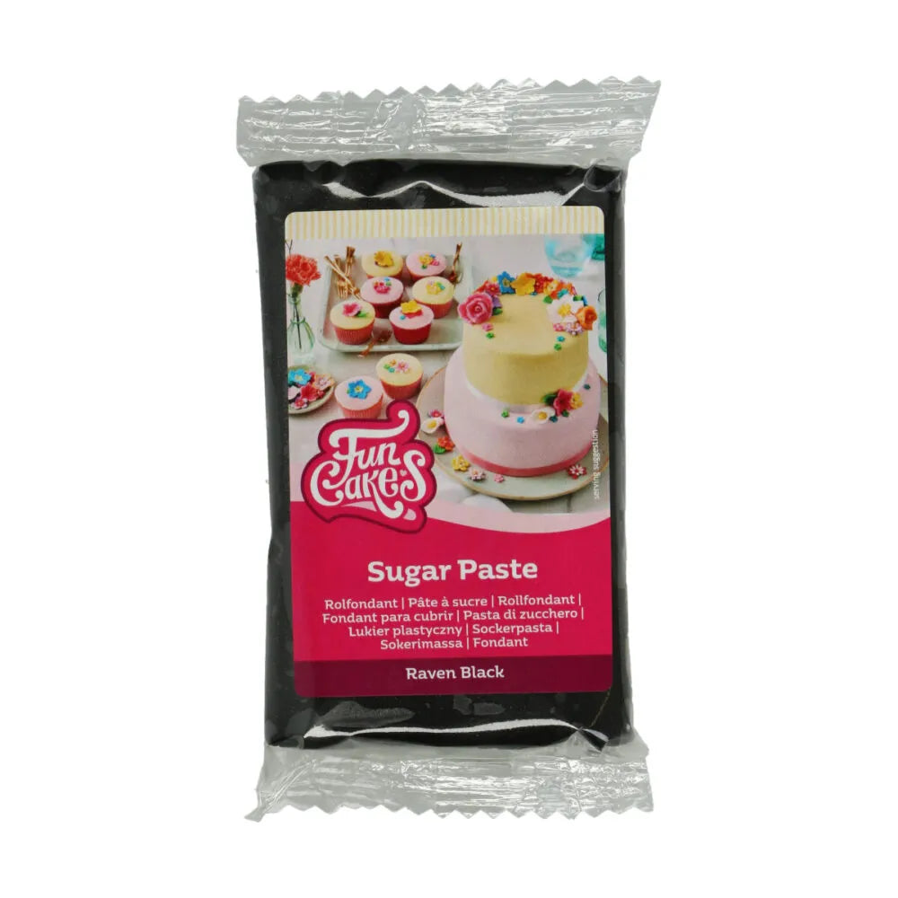 Funcakes - Fondant - Ravenblack - Schwarz 250g