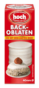 Back- Oblaten weiß