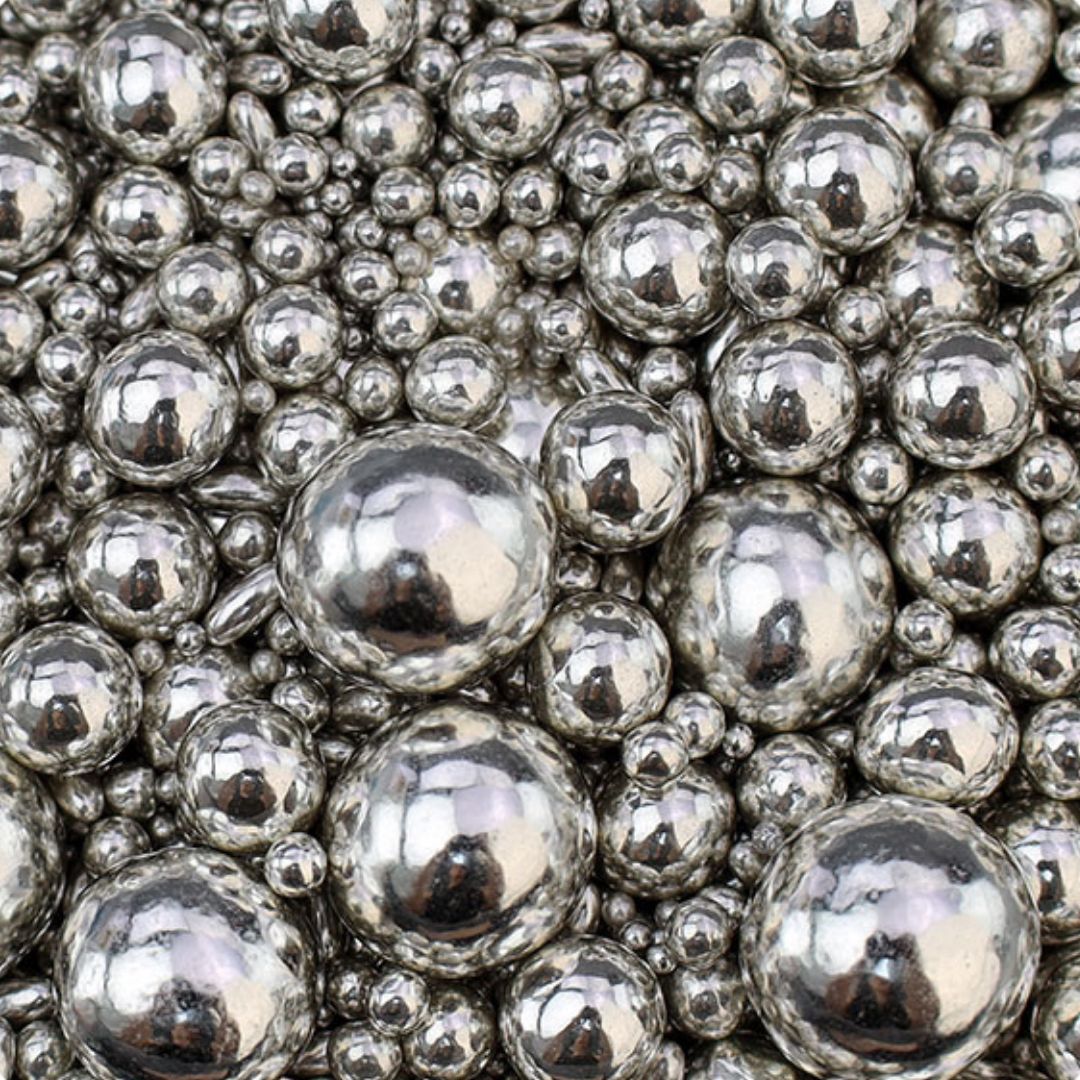 Tortys - Choco Balls - Silber Glänzend MIX 80g
